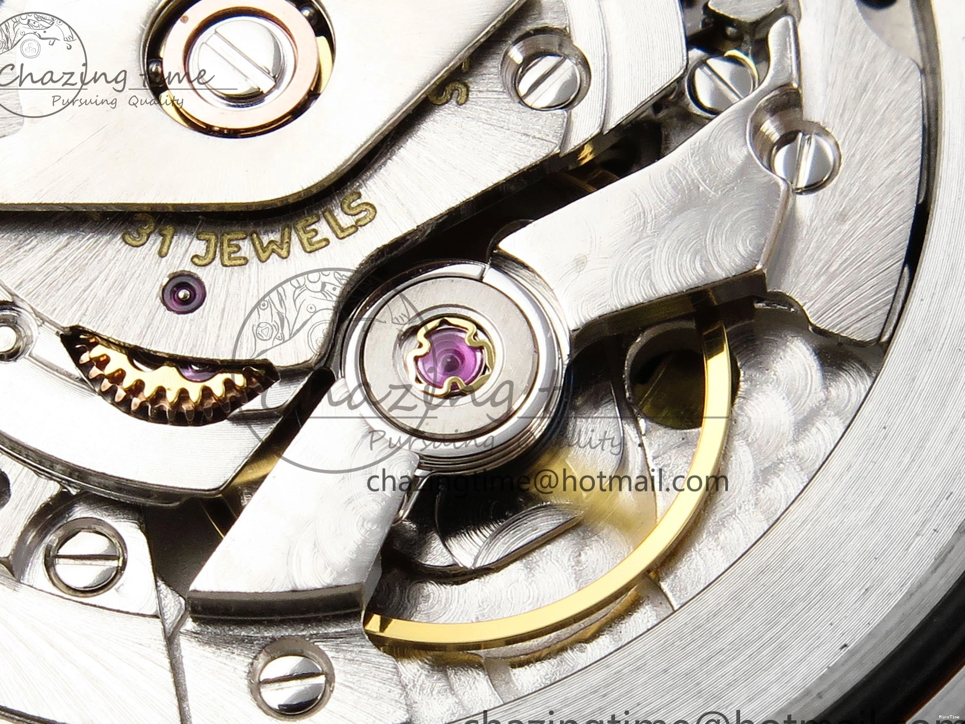 MiroTime 0328 ComfortFit DayDate 40 SS GSF Gain Weight Gray Stick Dial on President Bracelet A 1927